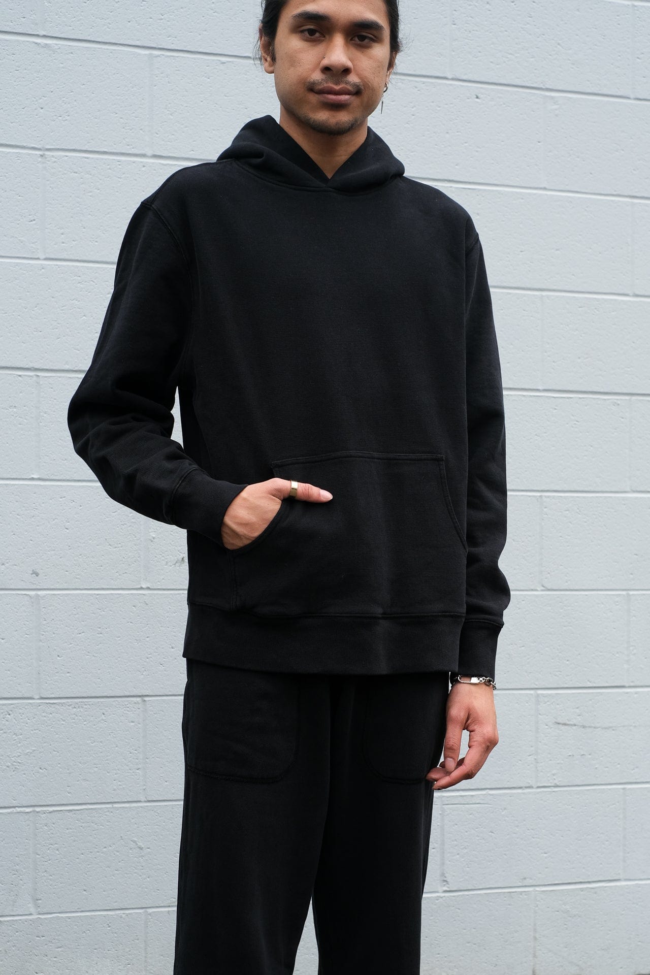 Arctic Knit Hoodie - Black