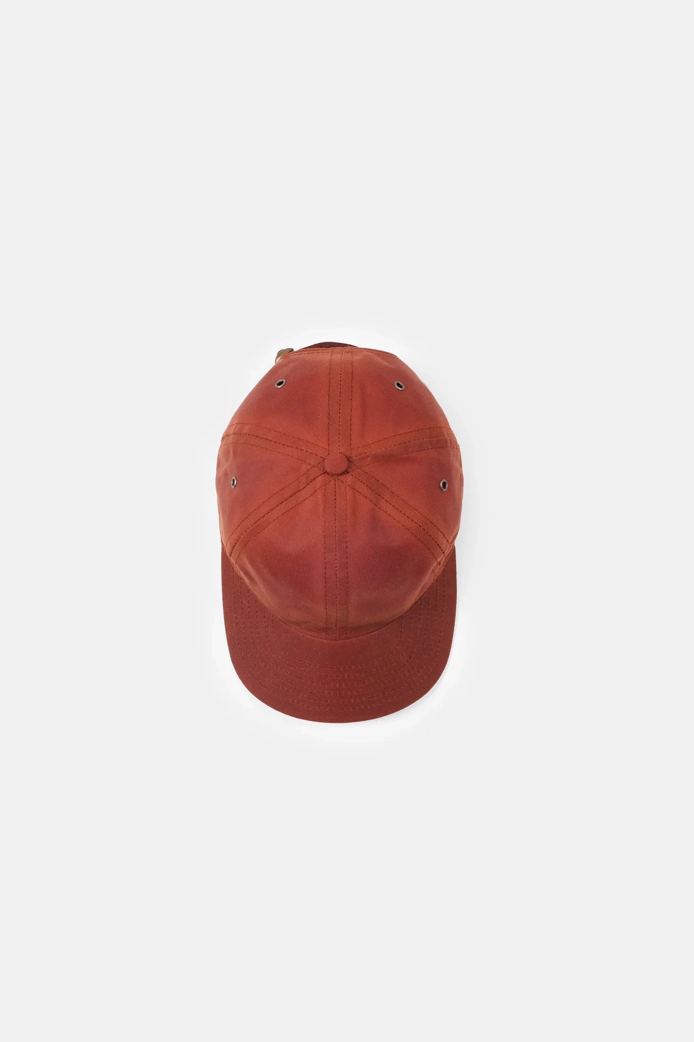 Waxed Baseball Cap - Burnt Orange