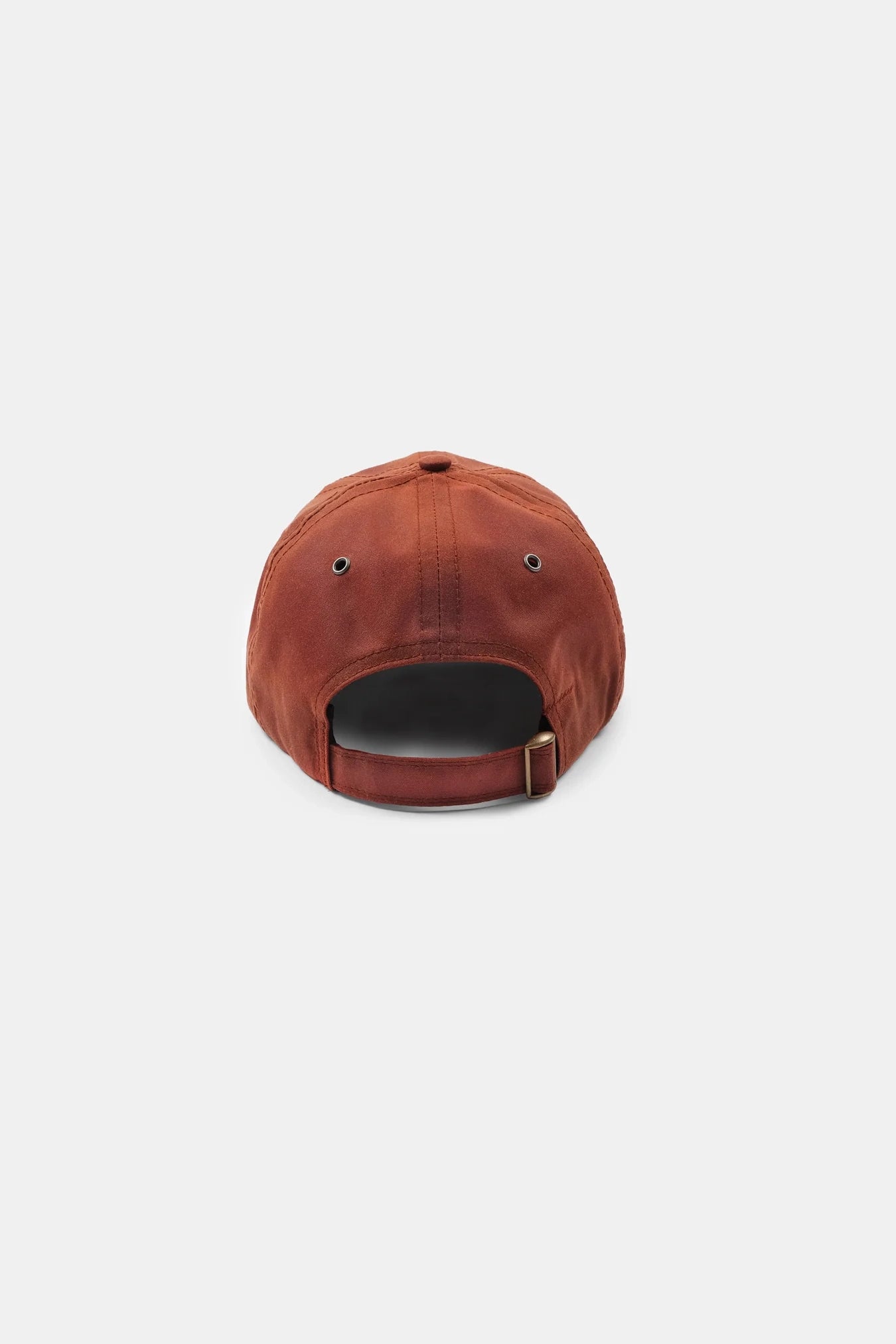 Waxed Baseball Cap - Burnt Orange