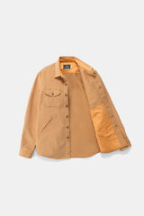 Cotton Crissman Overshirt - Camel Moleskin