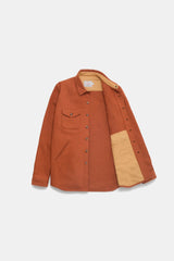 Crissman Overshirt - Burnt Orange Melton