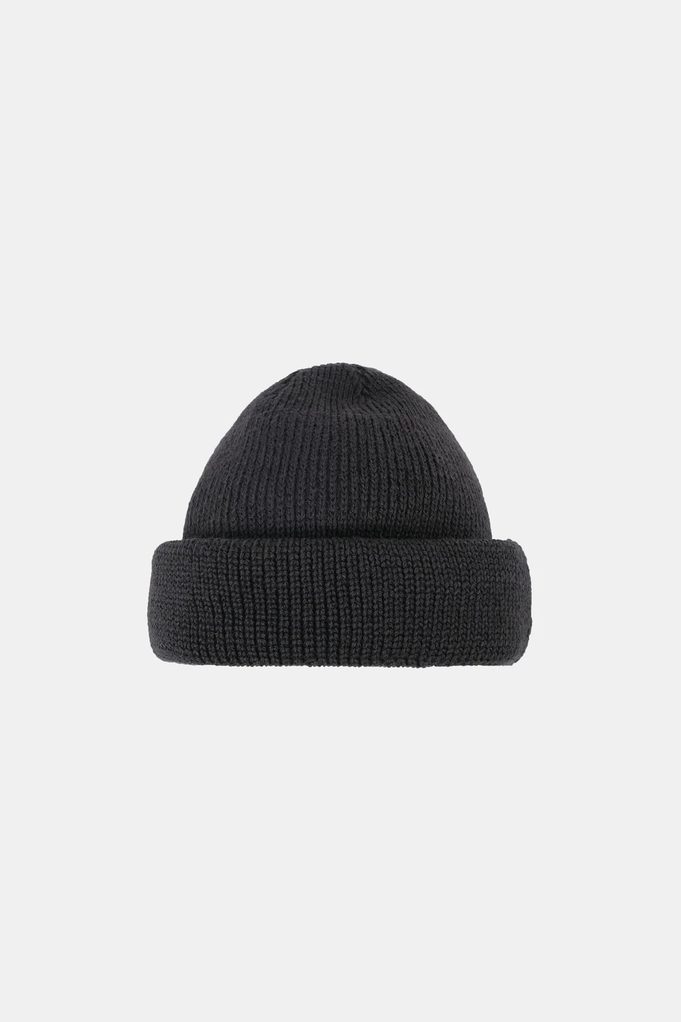 Wool Knit Watch Cap - Dark Charcoal