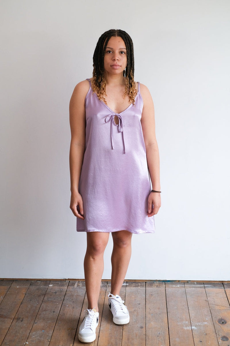 Drew Slip Dress - Purple