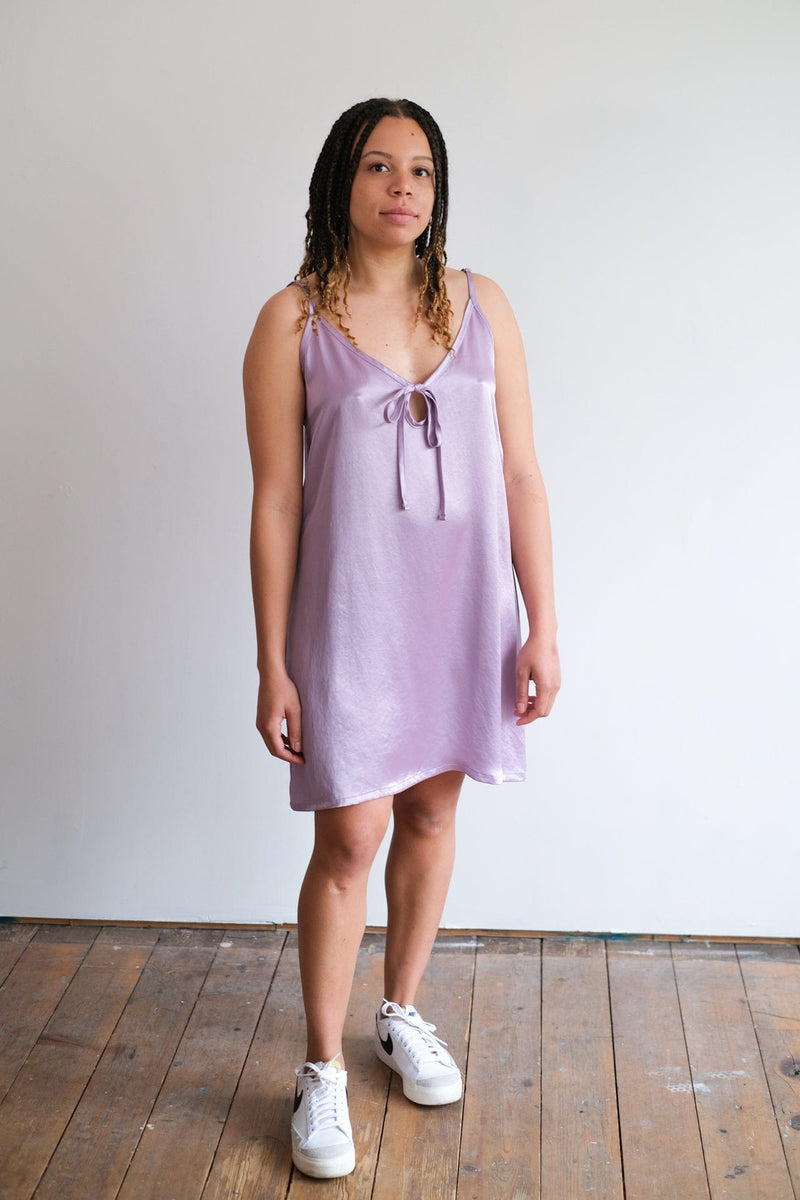 Drew Slip Dress - Purple
