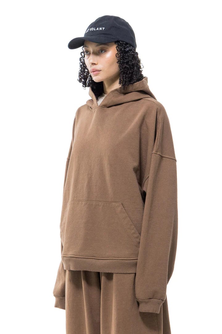 Oversize Wide Hoodie - Chestnut