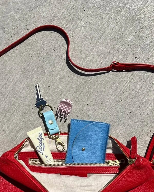 Mini Hobo Bag - Tomato Leather