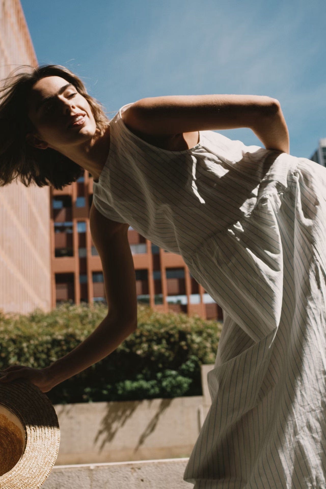 Low Back Striped Dress