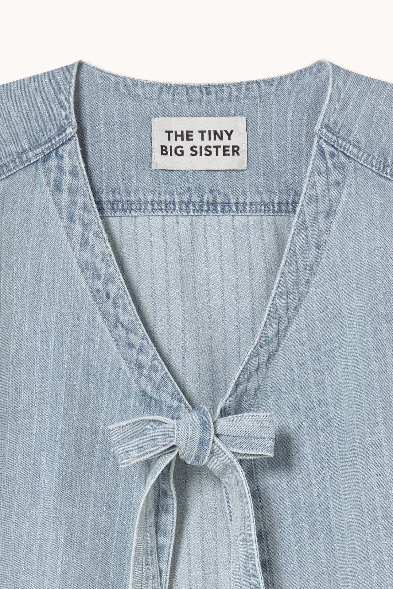 Striped Denim Vest