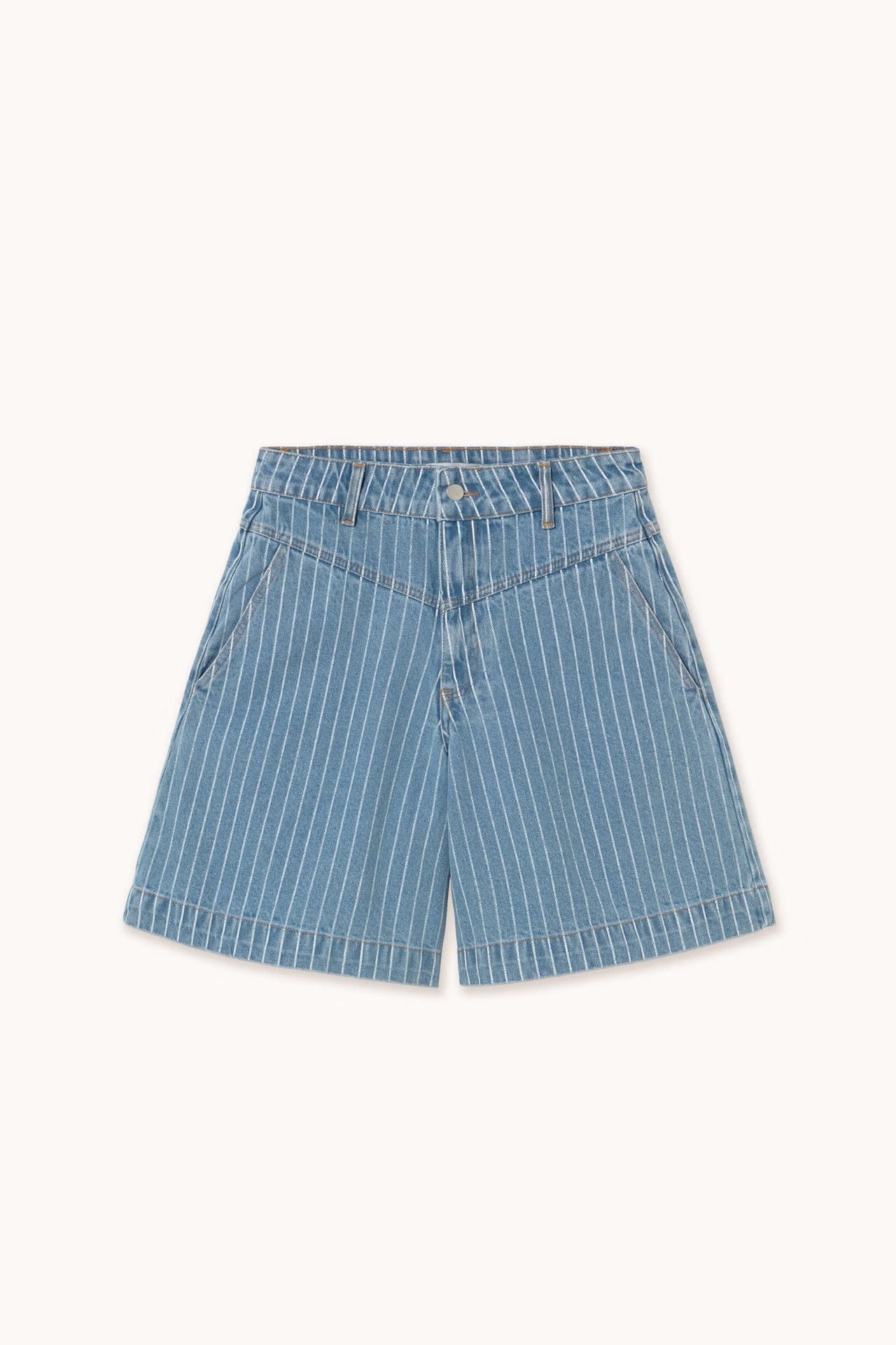 Denim Striped Bermuda Short