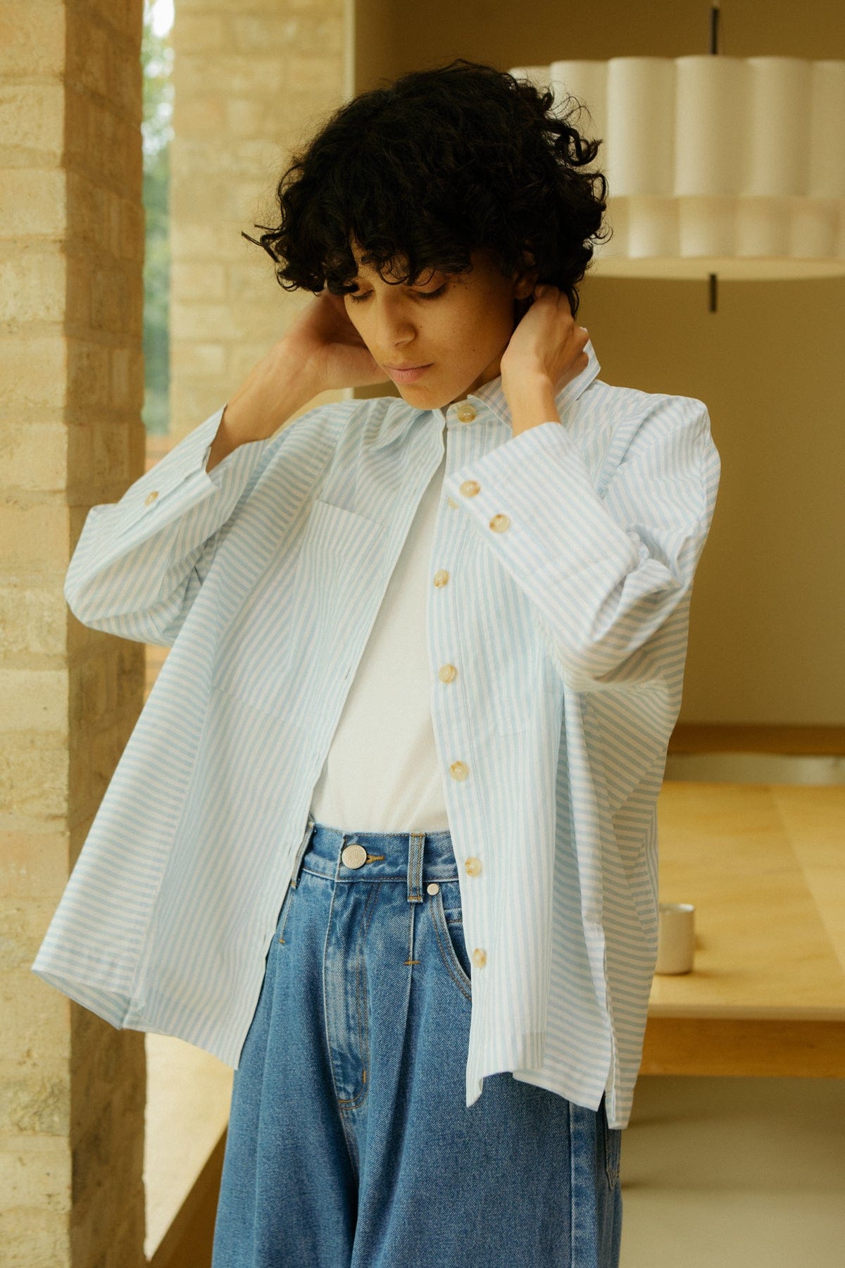 Ruskin Shirt - Sky Stripe