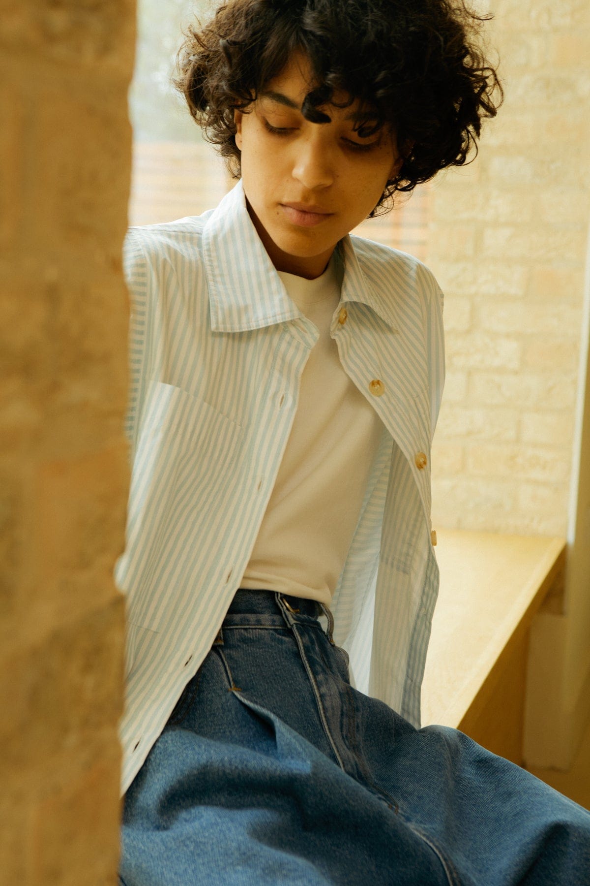 Ruskin Shirt - Sky Stripe