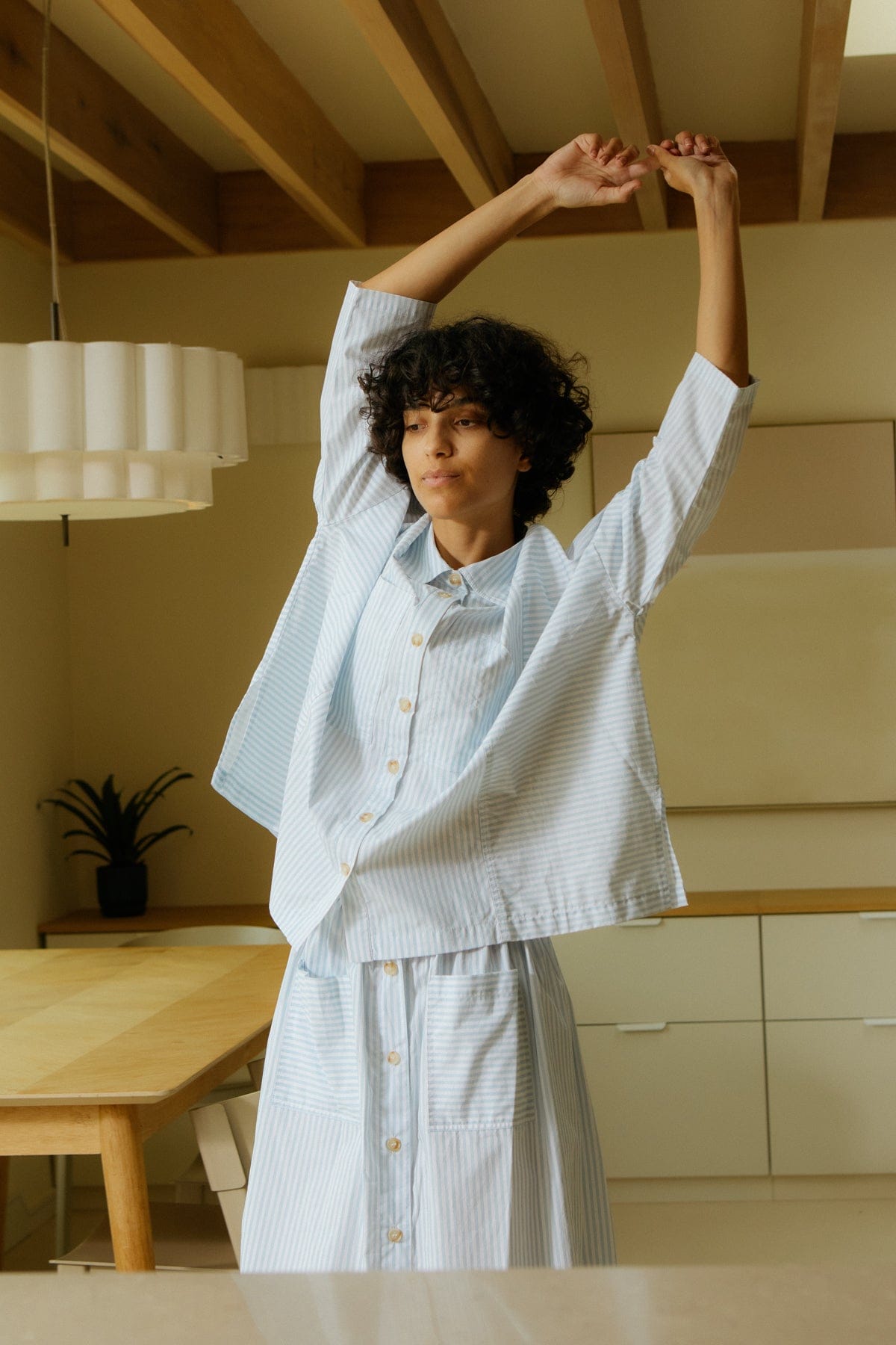 Ruskin Shirt - Sky Stripe