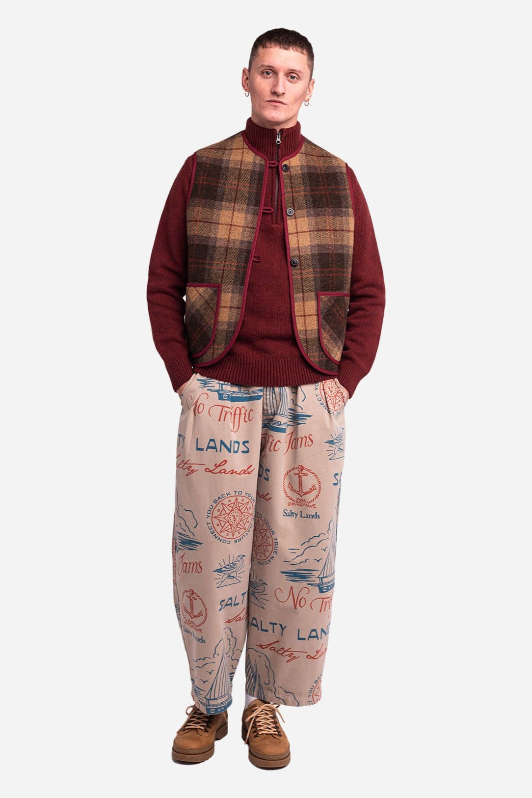 Shepard Vest - Brown Plaid