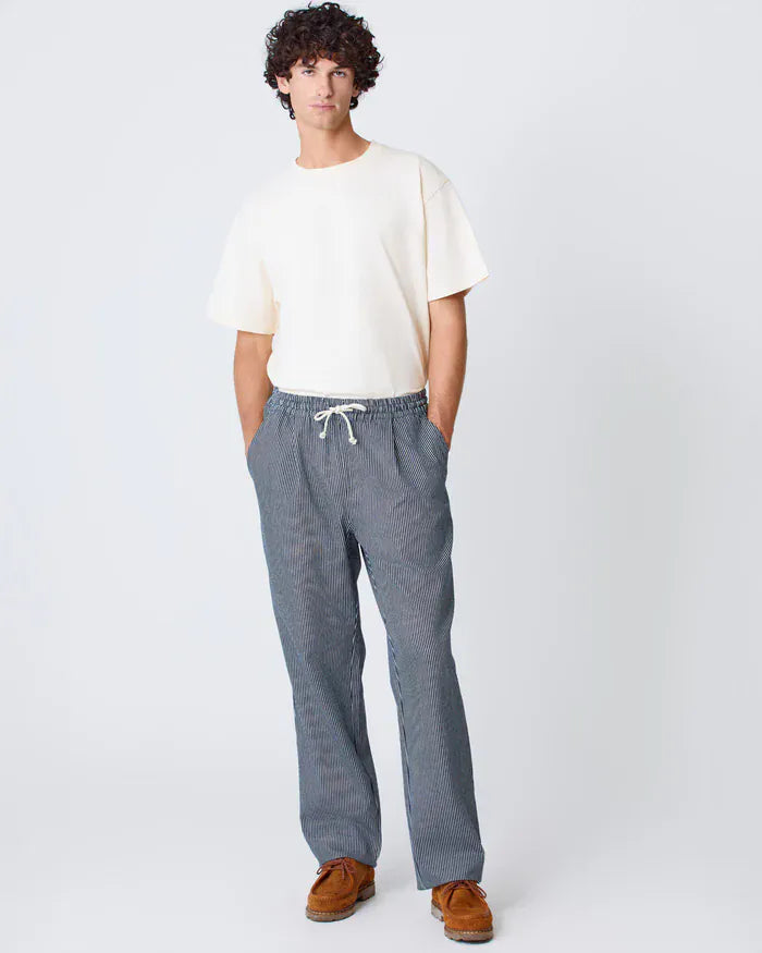 Ponte - Dark Navy Stripes