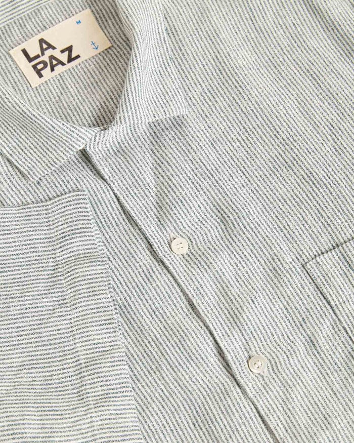 Silveira - Green Striped Linen