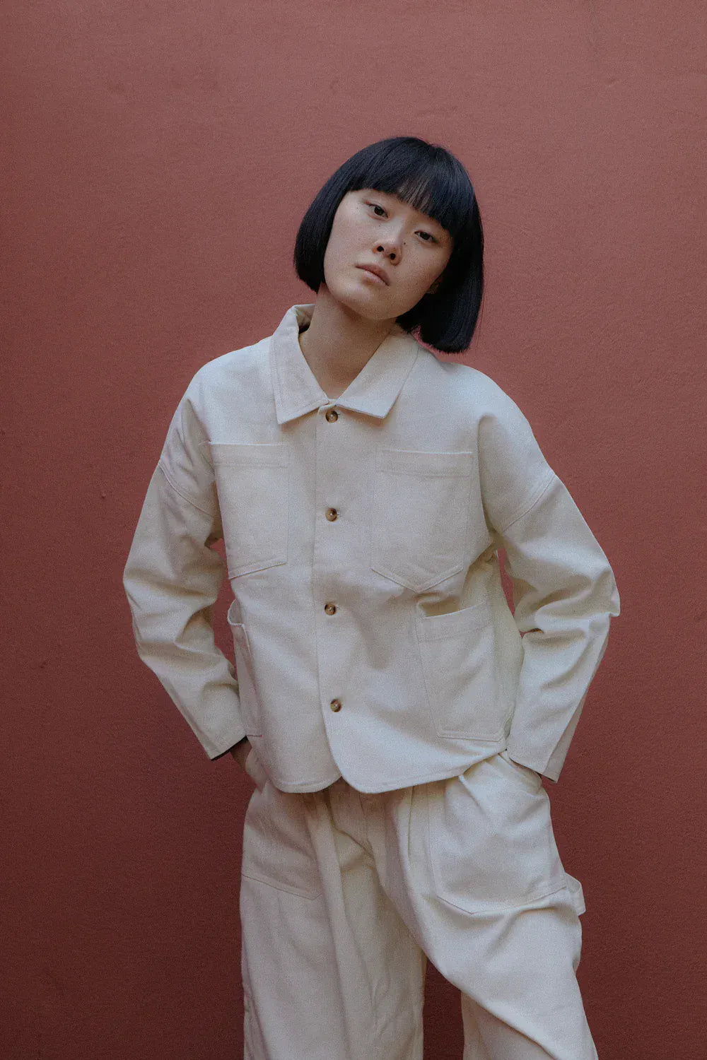 Carson Chore Coat - Ecru