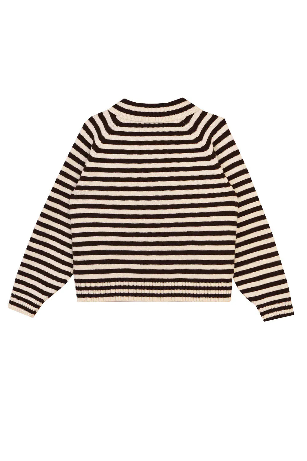 Lytton Cardigan - Espresso Stripe