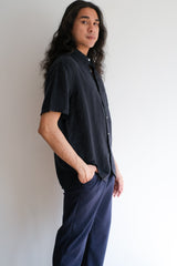 Ribeiro Shirt - Dark Navy Linen