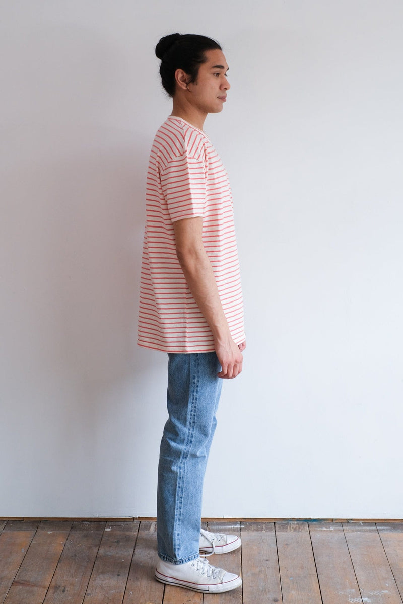 Guerreiro Tee - Spiced Coral Stripes