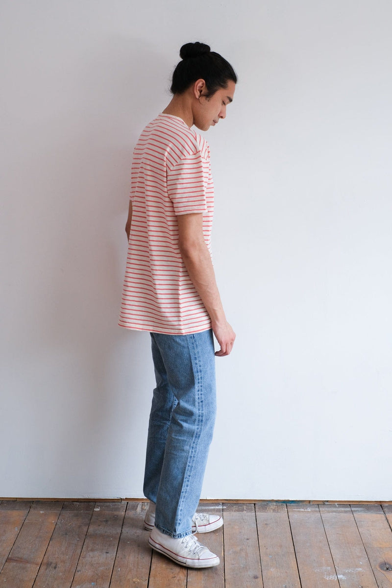 Guerreiro Tee - Spiced Coral Stripes