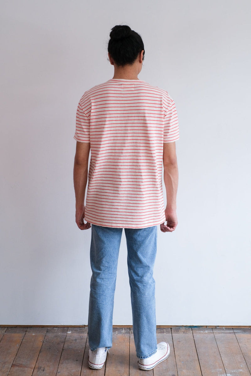 Guerreiro Tee - Spiced Coral Stripes