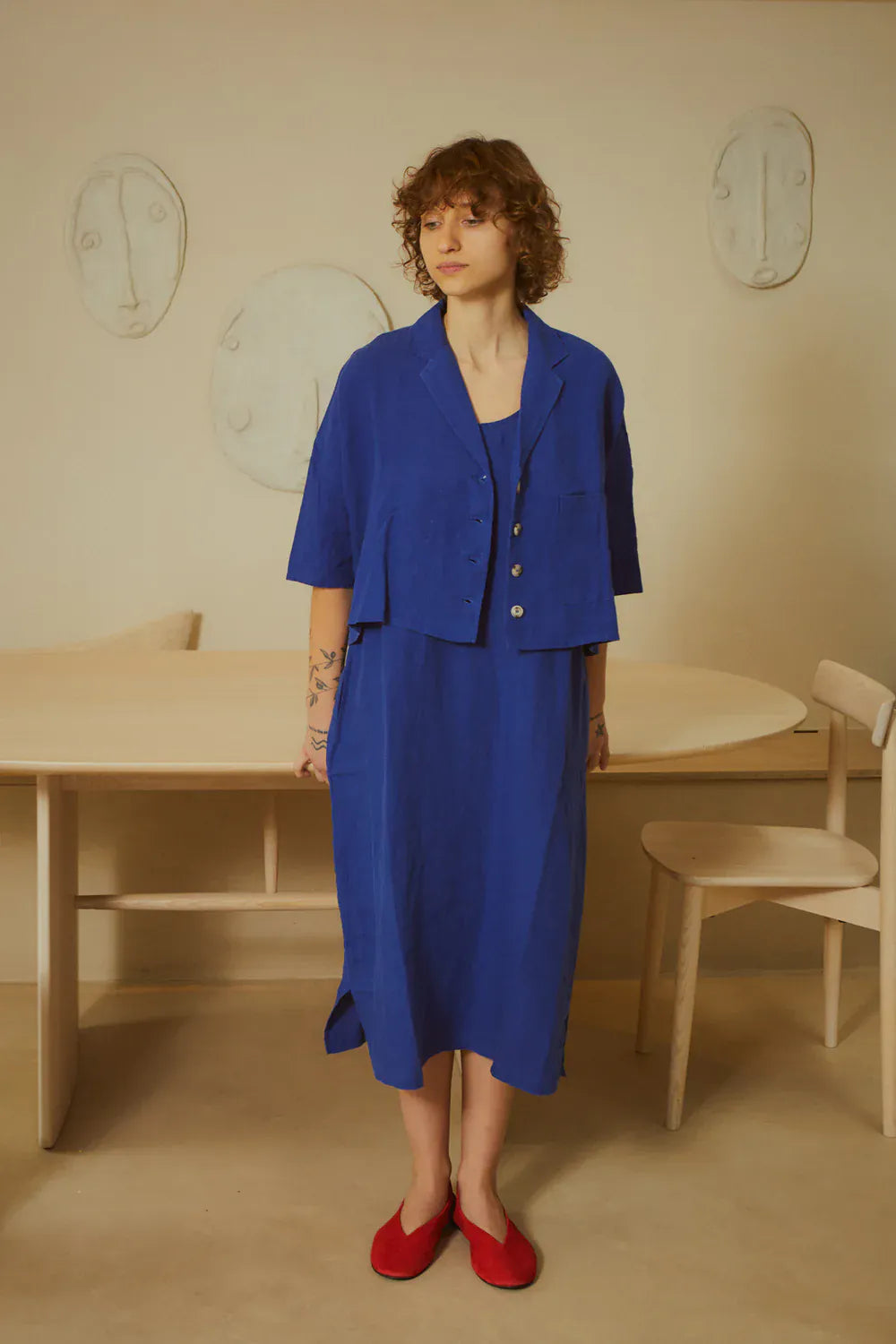 Maxim Linen Shirt - Cobalt