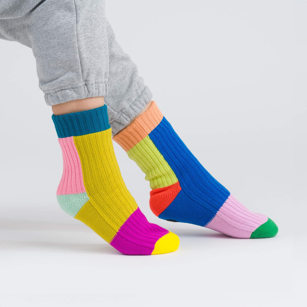 Mismatch House Socks - Desert