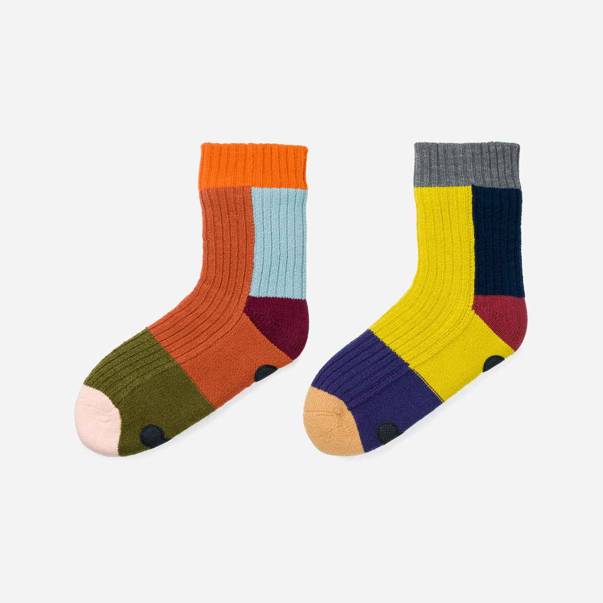Mismatch House Socks - Desert