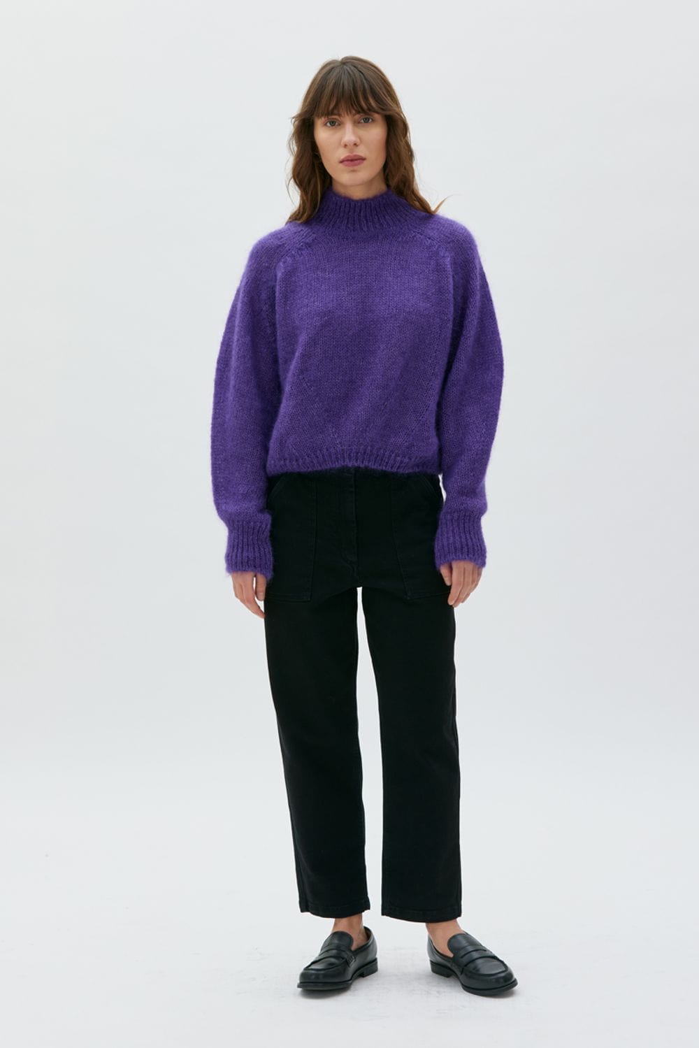 Faye Chunky Sweater - Lupin Lilac