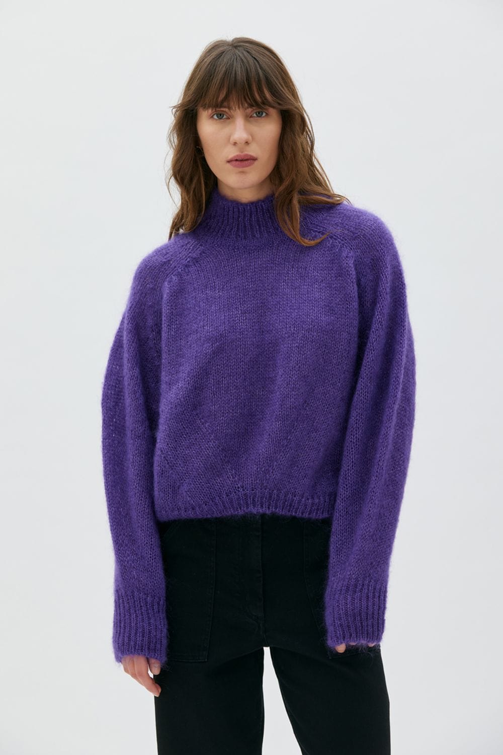Faye Chunky Sweater - Lupin Lilac