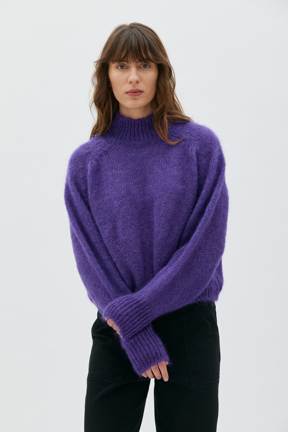 Faye Chunky Sweater - Lupin Lilac