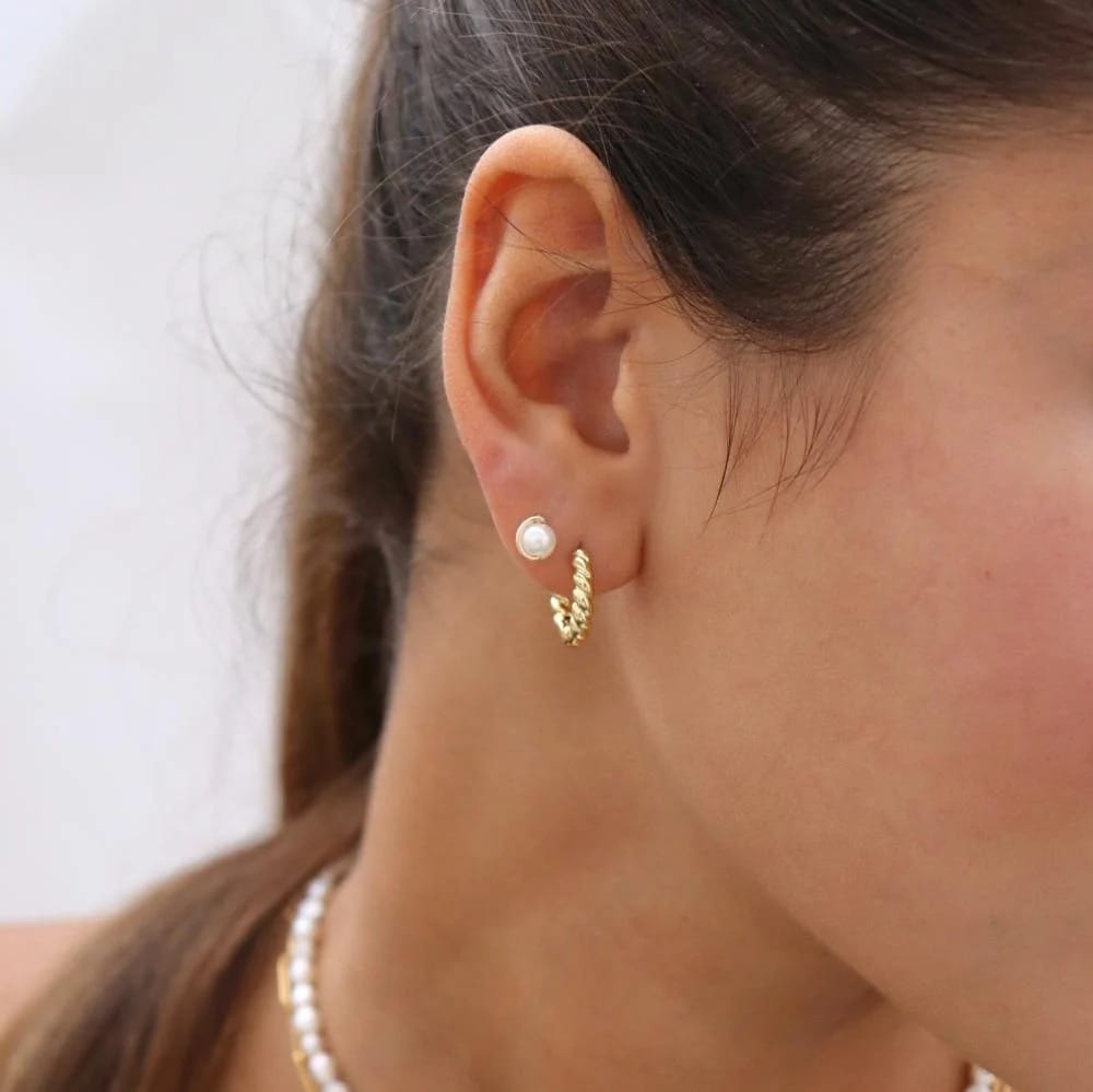 Croissant Huggie Hoops - 14k Gold Fill