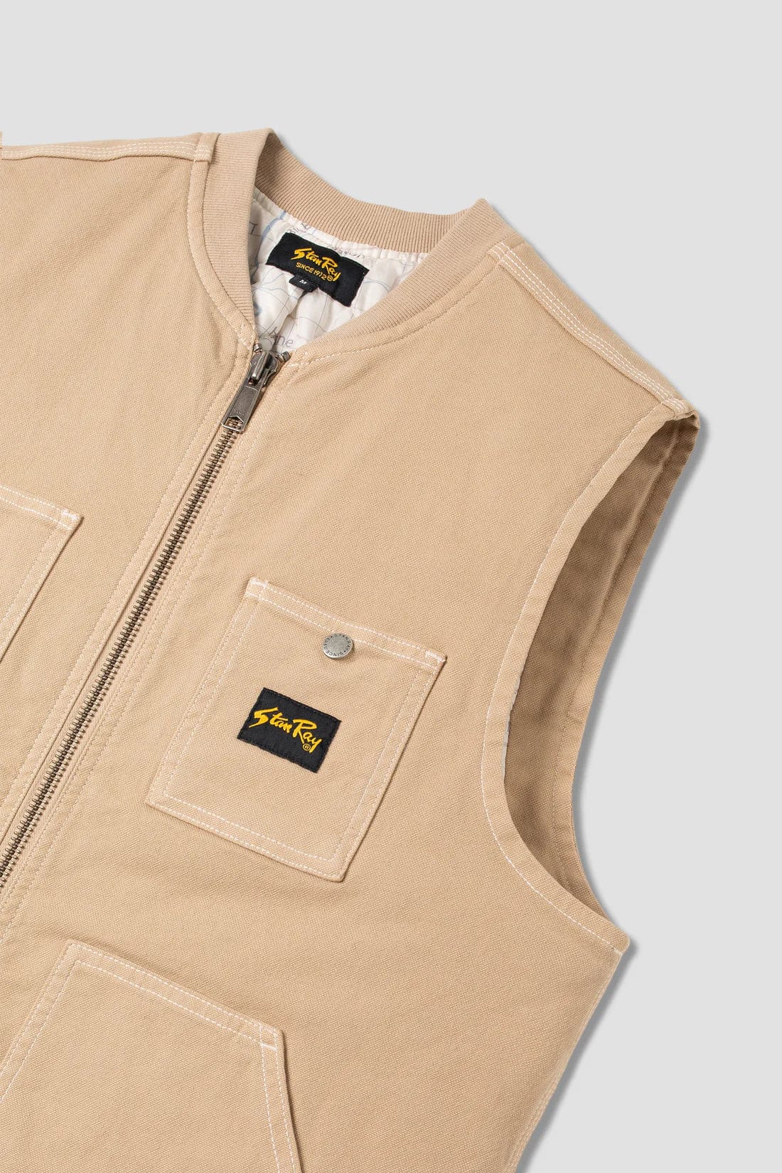 Porkchop Vest - Antique Khaki Duck