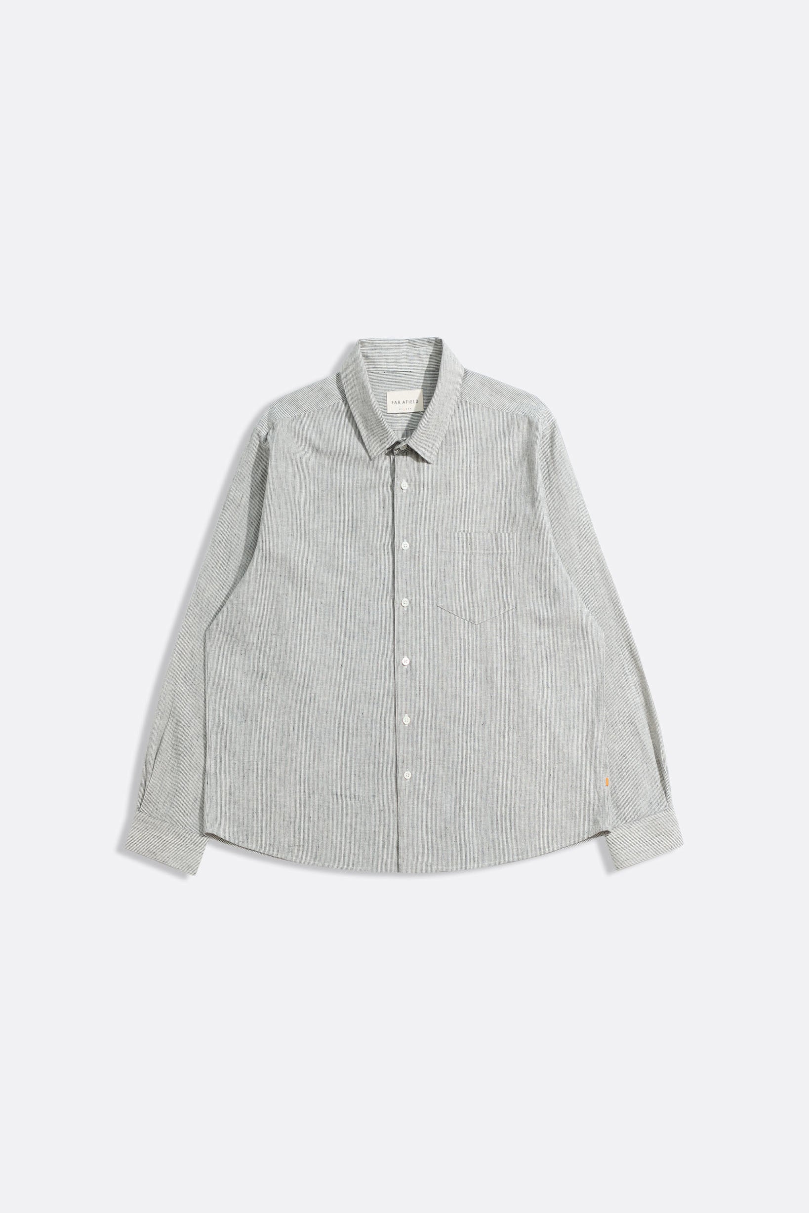 Day Shirt - Stone / Navy Stripe