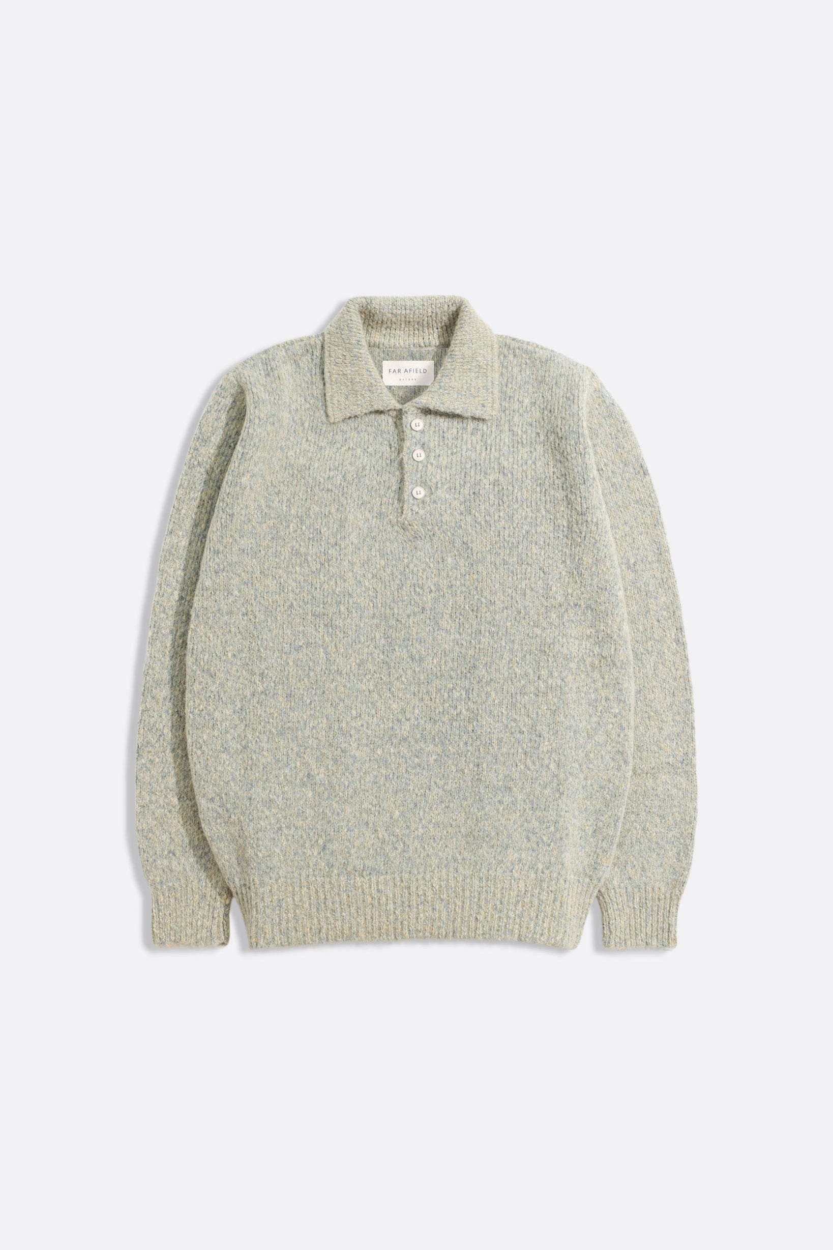 Kier Knit Polo - Stone Fleck