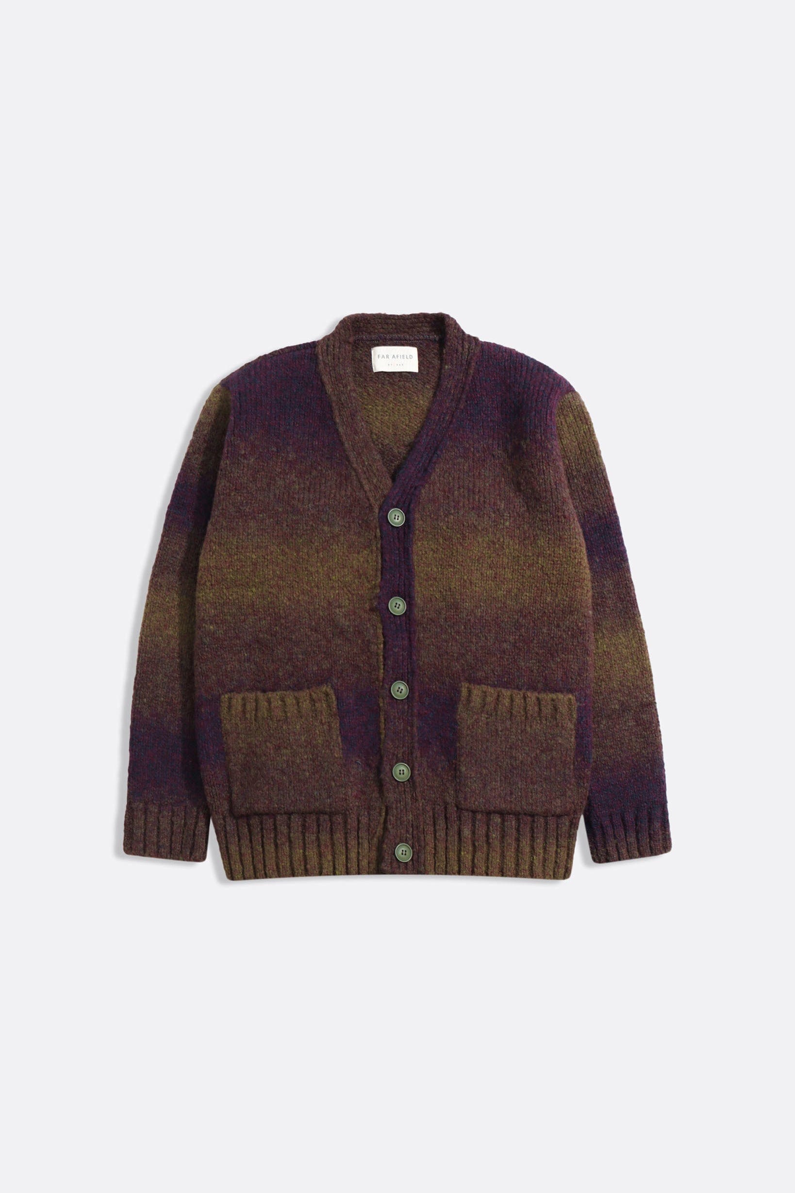 Buckley Cardigan - Purple / Green Ombre