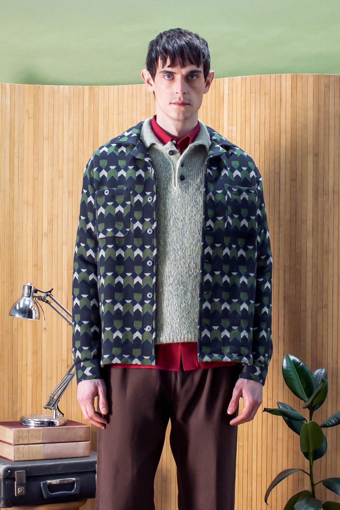 Kier Knit Polo - Stone Fleck