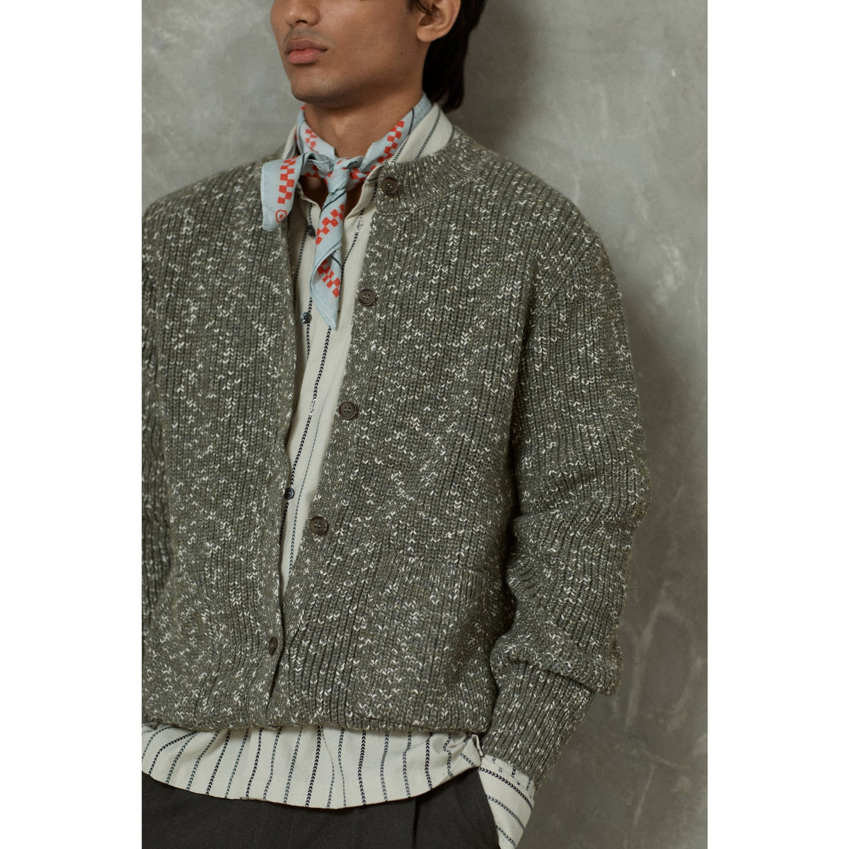 Albers Ribbed Cardigan - Light Green