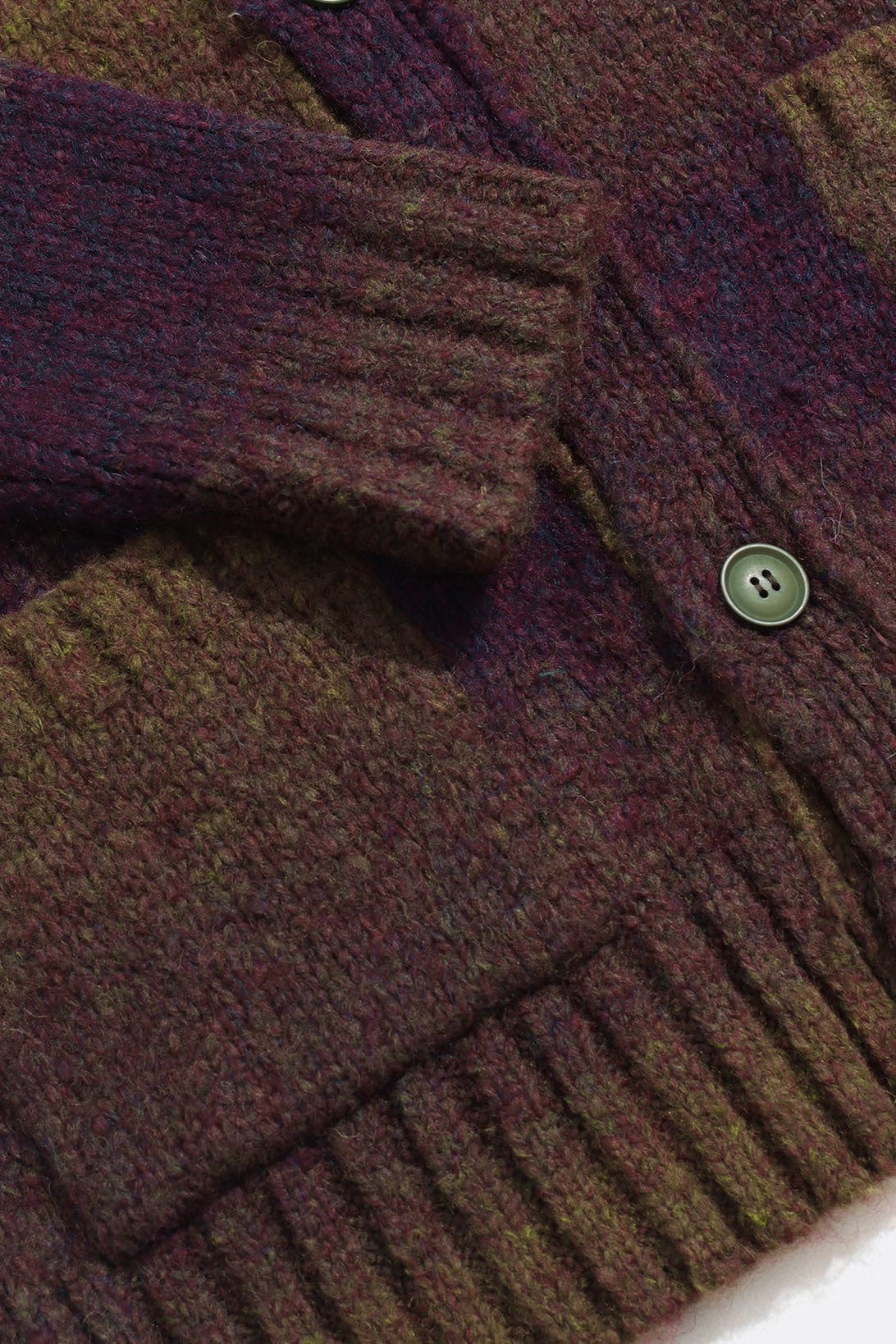 Buckley Cardigan - Purple / Green Ombre