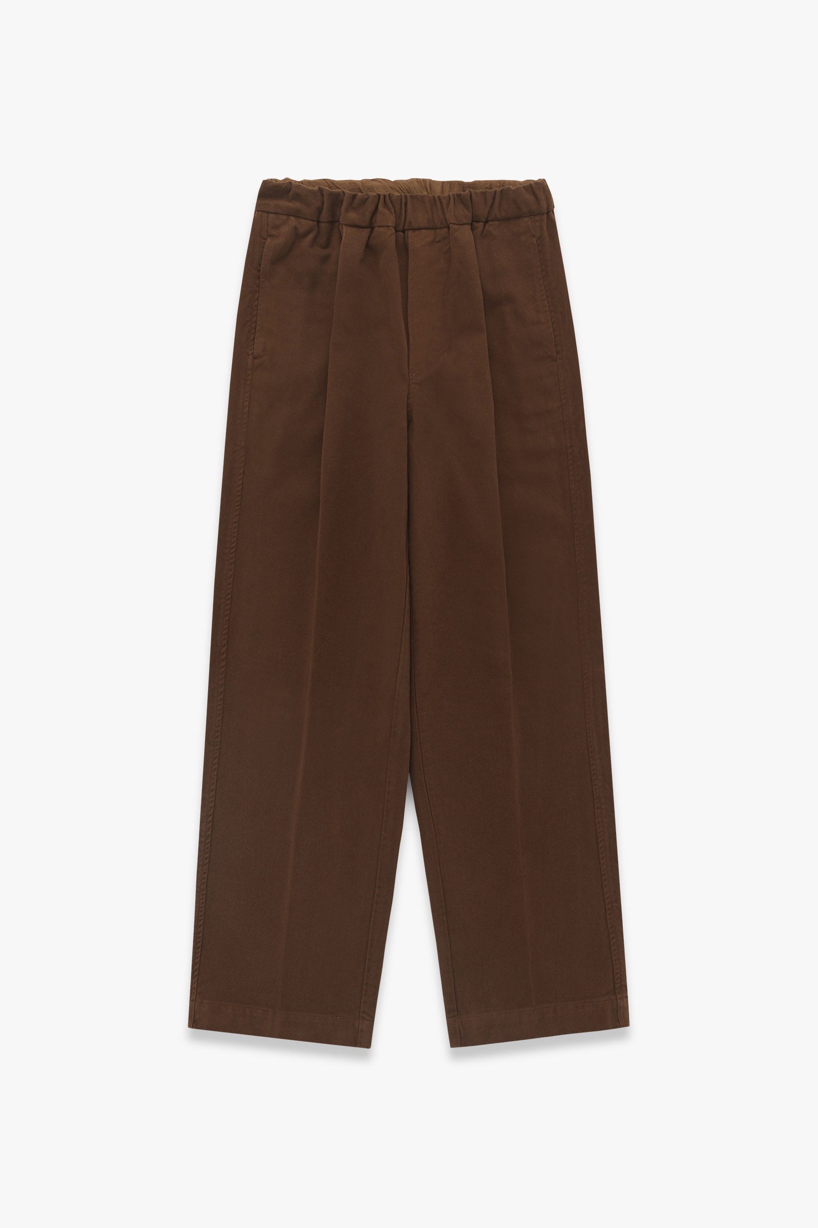 Park Brushed Twill Cotton Pant - Brown