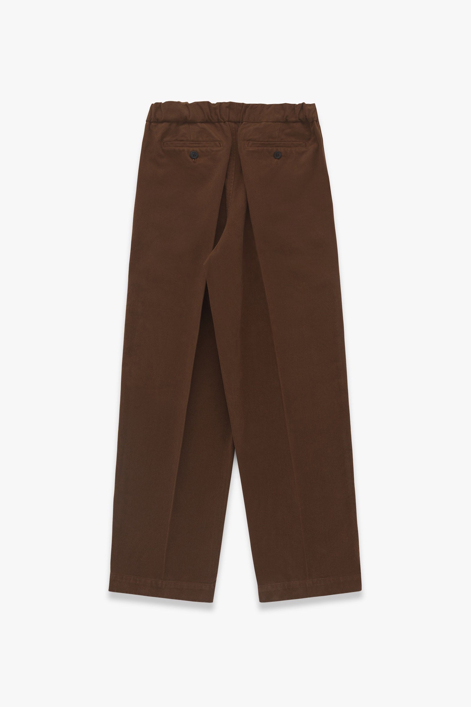 Park Brushed Twill Cotton Pant - Brown