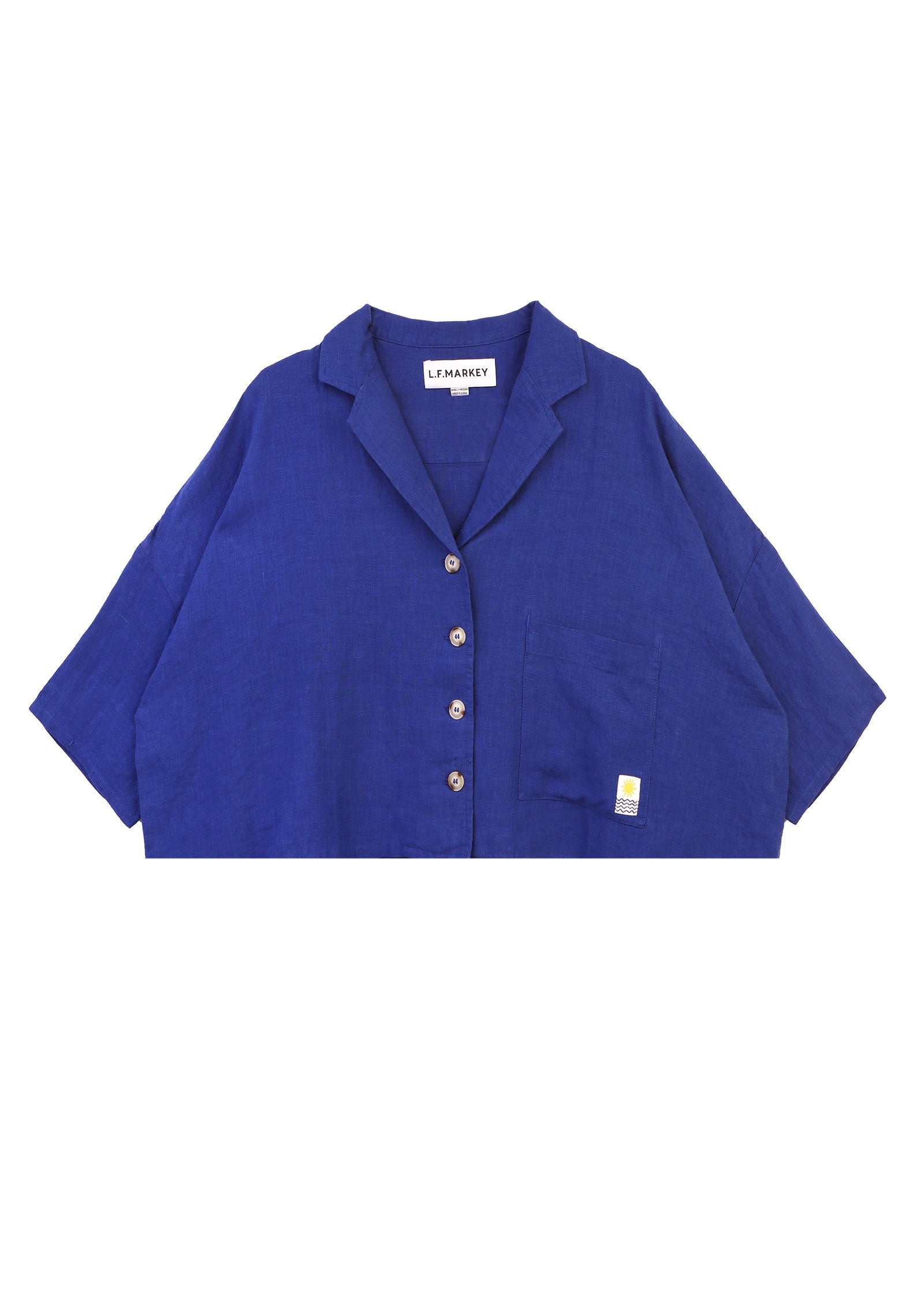 Maxim Linen Shirt - Cobalt