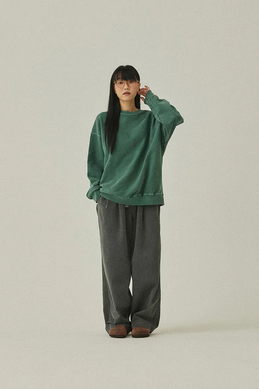 Pigment Sweatshirt - Deep Green
