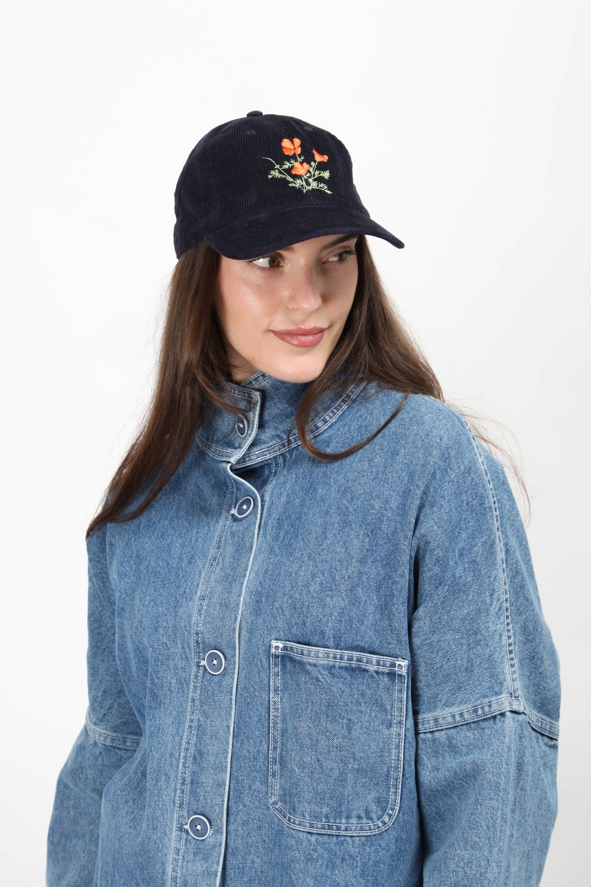 Poppy Cap - Navy Cord