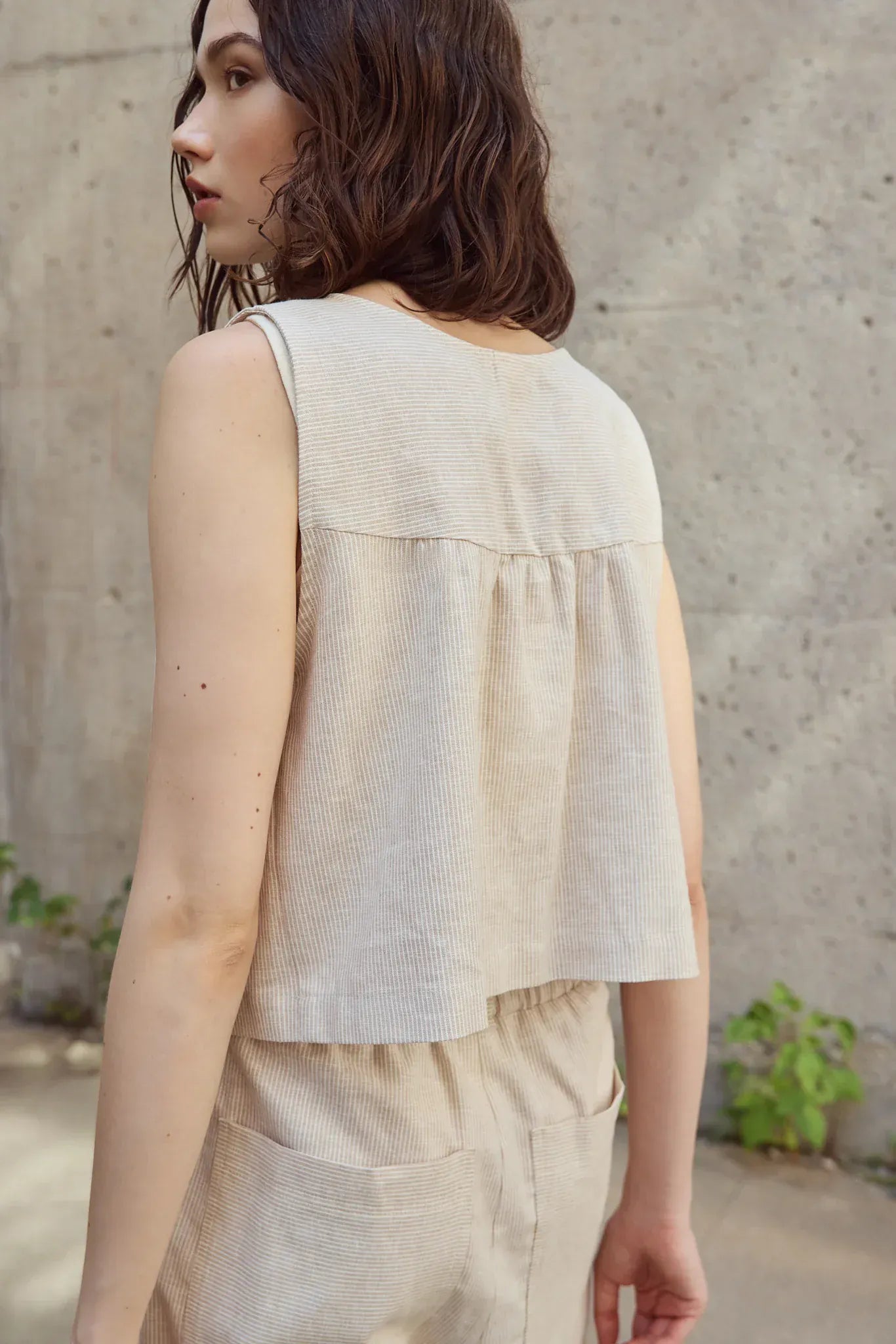 Rosalie Top - Blanc Beige
