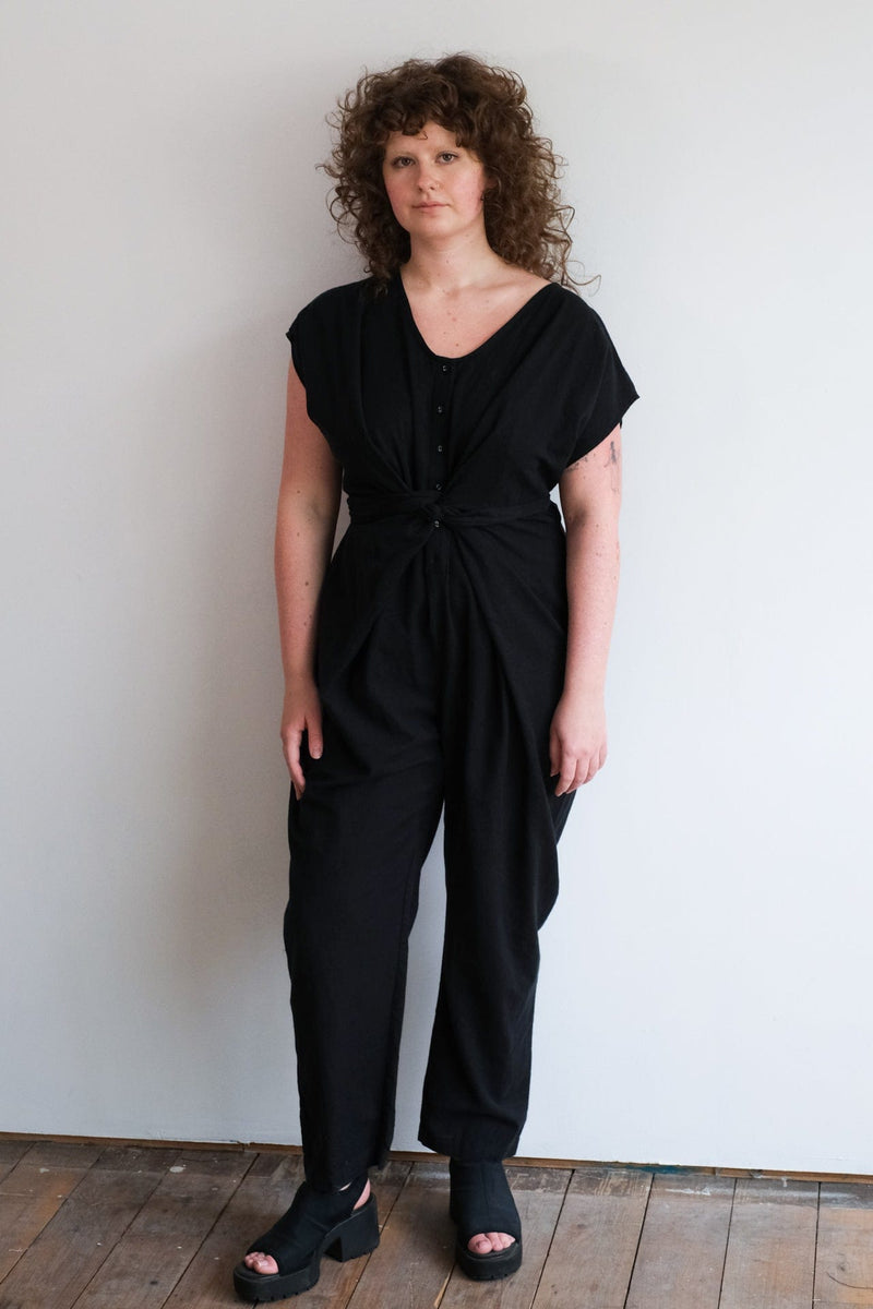 Venus Wrap Jumper - Black