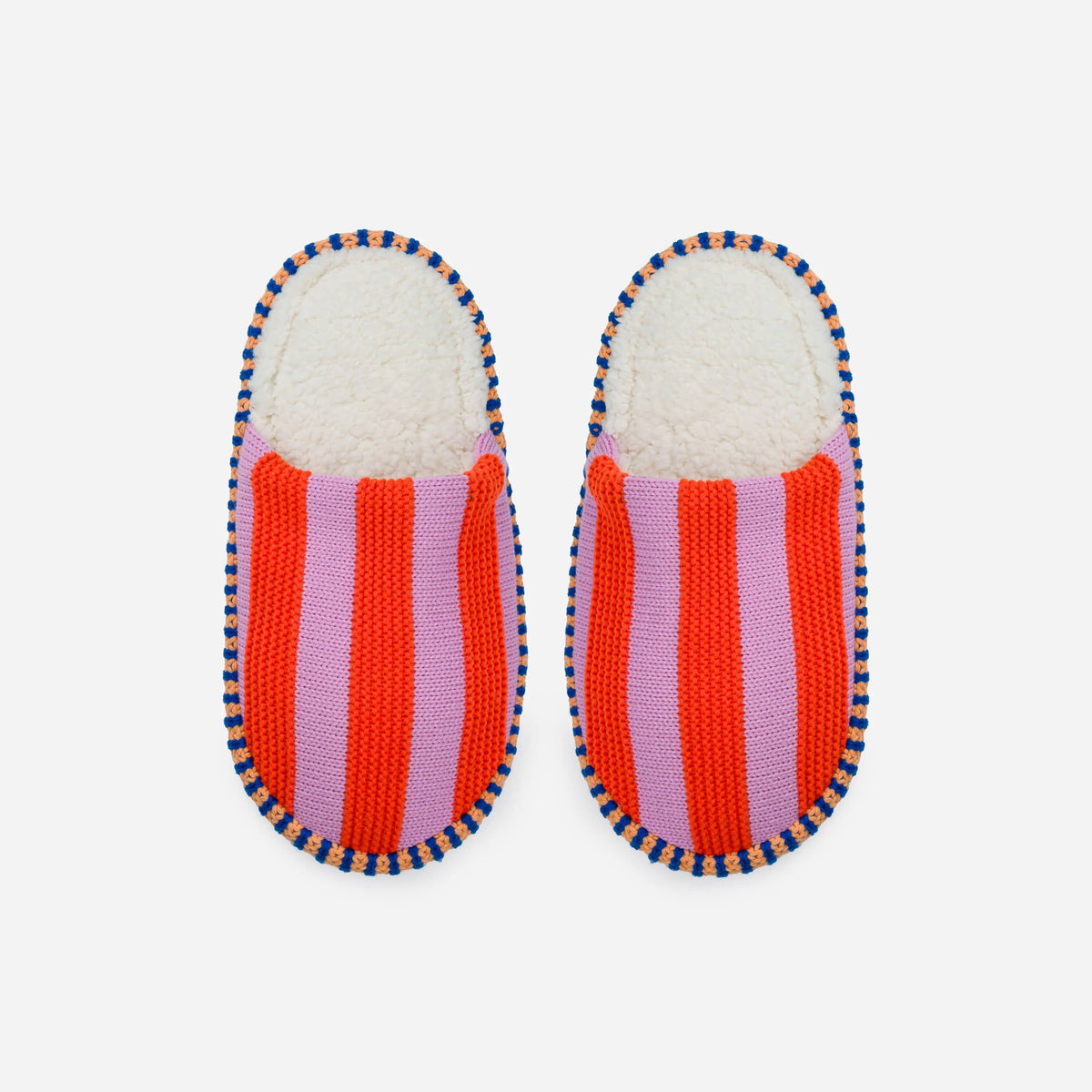 Stripe Slide Slippers - Poppy Lilac