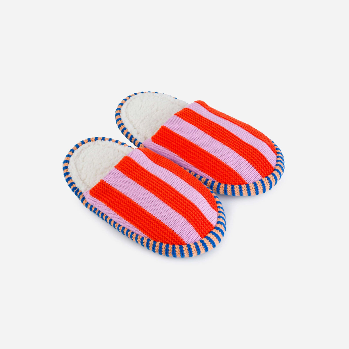 Stripe Slide Slippers - Poppy Lilac
