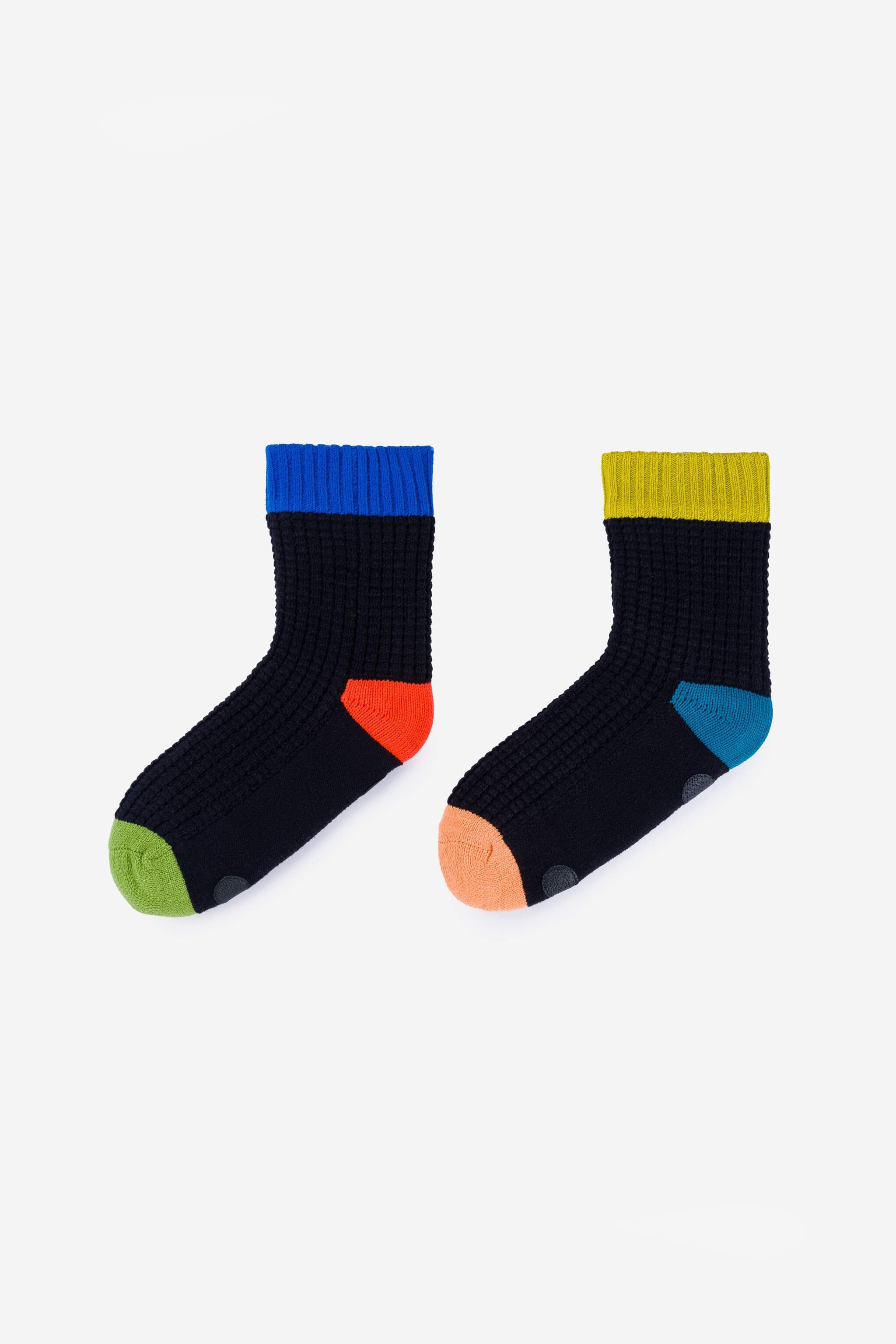 Spot Knit House Socks - Black