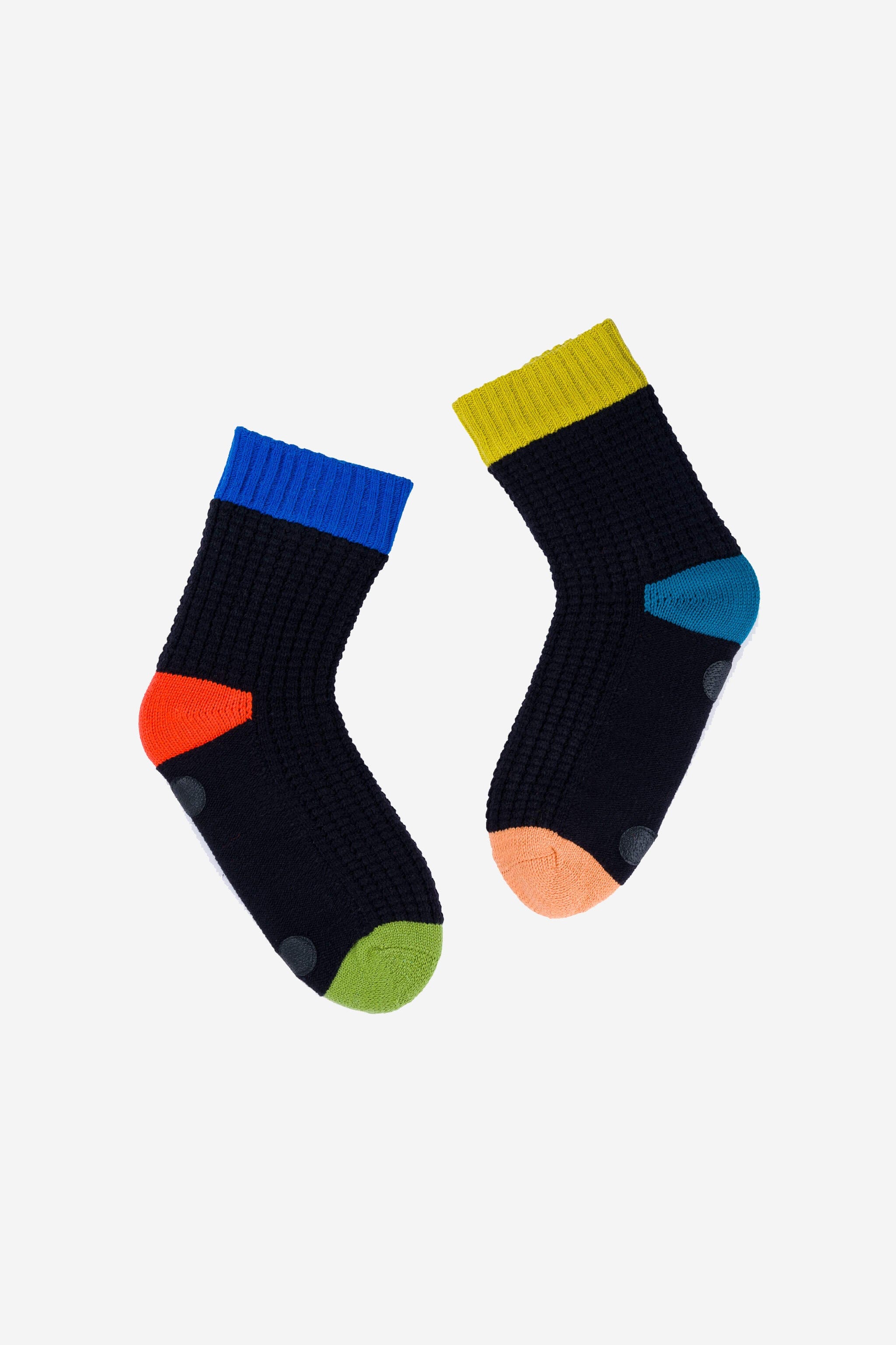 Spot Knit House Socks - Black